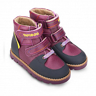 Ботинки Тапибу утепленные для девочек FT-23003.16-OL06O.04 турмалин/бордовые.